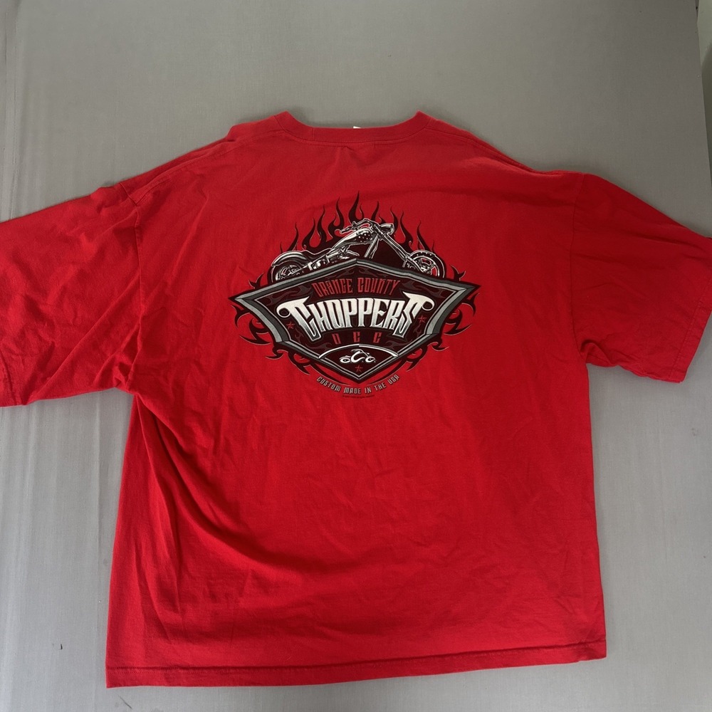 Vintage 2004 Orange County Choppers OCC T Shirt 4XL Y2K Motorcycle Biker USA